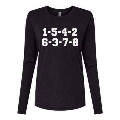 1 5 4 2 6 3 7 8 Womens Cotton Relaxed Long Sleeve T-Shirt