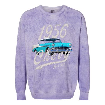 1956 56 90s Bel Air Blue Colorblast Crewneck Sweatshirt