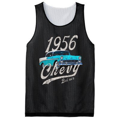 1956 56 90s Bel Air Blue Mesh Reversible Basketball Jersey Tank