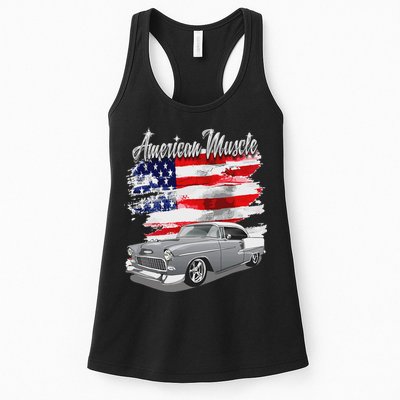 1955 55 Bel Air Classic Vintage Muscle Car Womens Tank Top