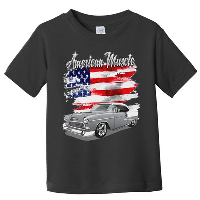 1955 55 Bel Air Classic Vintage Muscle Car Toddler T-Shirt