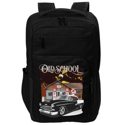 1955 55 Bel Air Classic Vintage Muscle Car Old School Impact Tech Backpack
