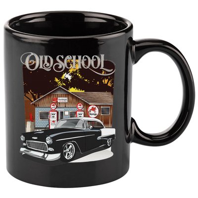 1955 55 Bel Air Classic Vintage Muscle Car Old School 11oz C Handle Ceramic Mug