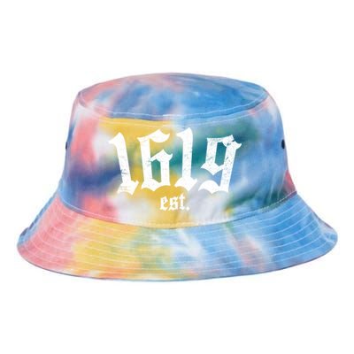 1619 Established African American Vintage Tie Dye Newport Bucket Hat