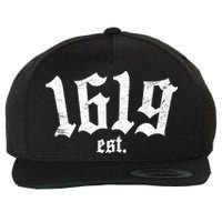 1619 Established African American Vintage Wool Snapback Cap