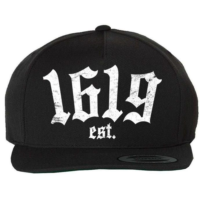 1619 Established African American Vintage Wool Snapback Cap