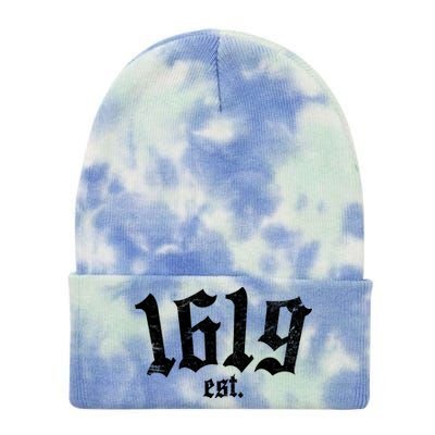 1619 Established African American Vintage Tie Dye 12in Knit Beanie