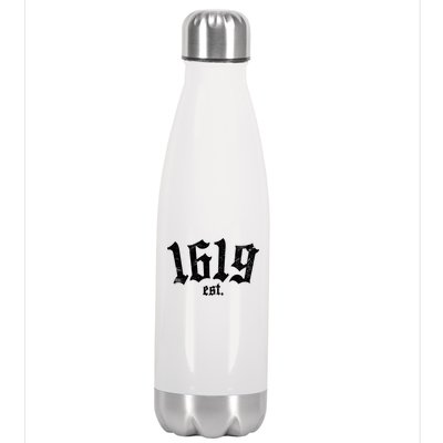 1619 Established African American Vintage Stainless Steel Insulated Water Bottle