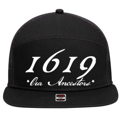 1619 Our Ancestors  7 Panel Mesh Trucker Snapback Hat