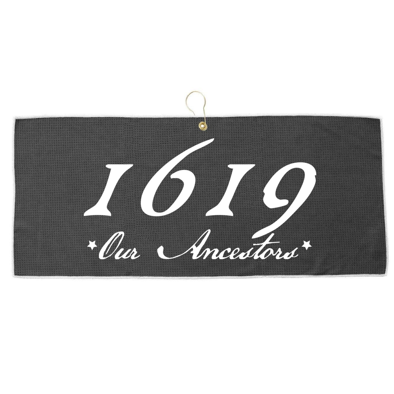 1619 Our Ancestors  Large Microfiber Waffle Golf Towel