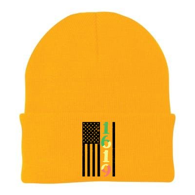 1619 Our Ancestors African American Pride Flag Knit Cap Winter Beanie