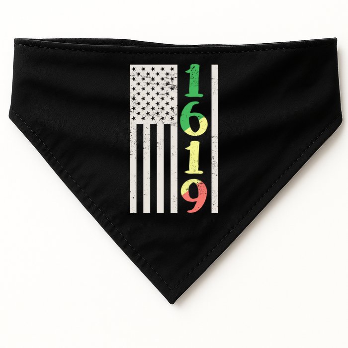 1619 Our Ancestors African American Pride Flag USA-Made Doggie Bandana