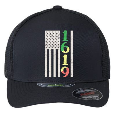 1619 Our Ancestors African American Pride Flag Flexfit Unipanel Trucker Cap