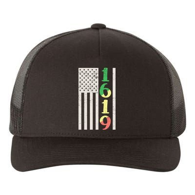 1619 Our Ancestors African American Pride Flag Yupoong Adult 5-Panel Trucker Hat