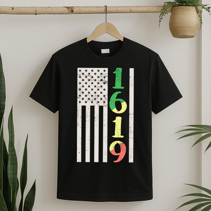 1619 Our Ancestors African American Pride Flag T-Shirt