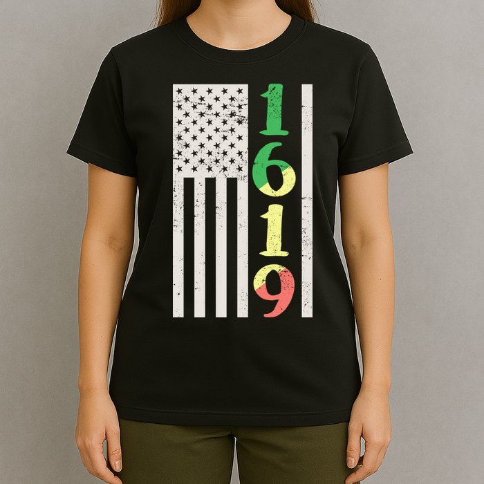 1619 Our Ancestors African American Pride Flag T-Shirt