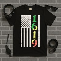 1619 Our Ancestors African American Pride Flag T-Shirt