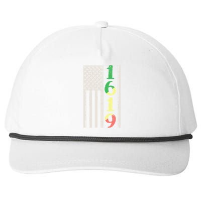 1619 Our Ancestors African American Pride Flag Snapback Five-Panel Rope Hat