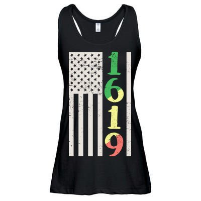 1619 Our Ancestors African American Pride Flag Ladies Essential Flowy Tank