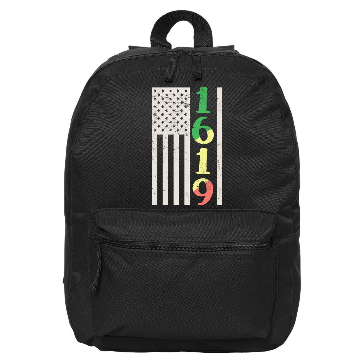 1619 Our Ancestors African American Pride Flag 16 in Basic Backpack
