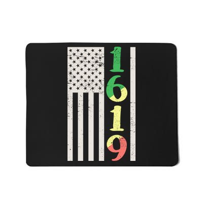 1619 Our Ancestors African American Pride Flag Mousepad