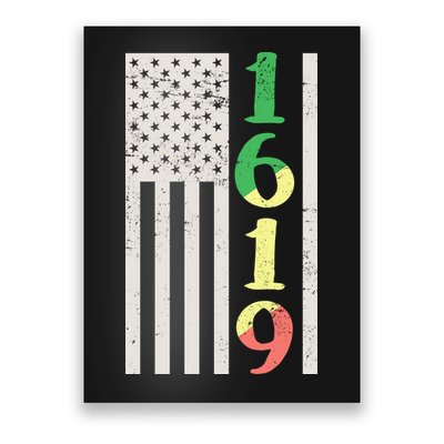 1619 Our Ancestors African American Pride Flag Poster