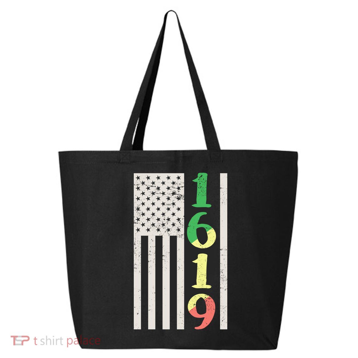 1619 Our Ancestors African American Pride Flag 25L Jumbo Tote