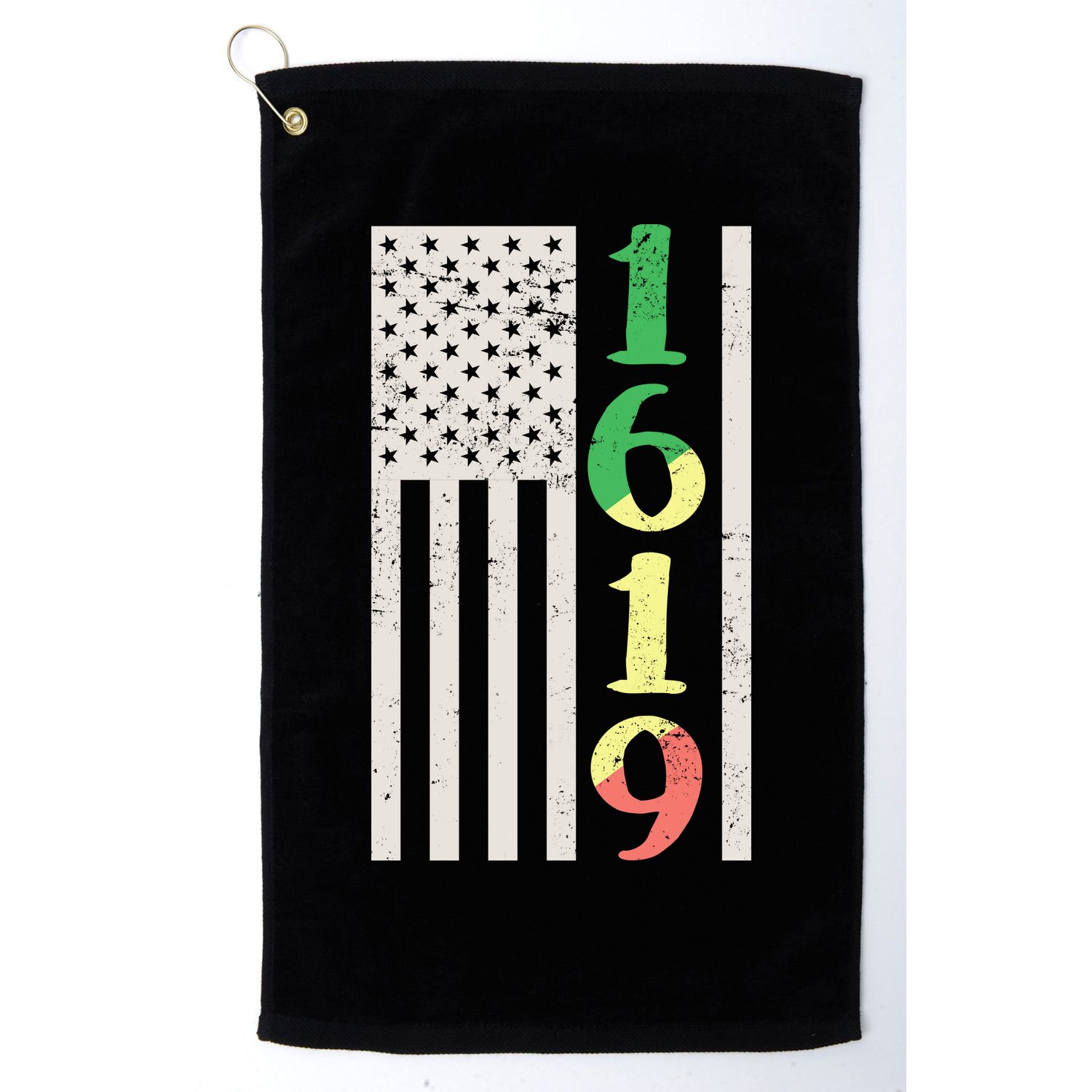 1619 Our Ancestors African American Pride Flag Golf Towel