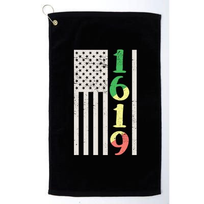 1619 Our Ancestors African American Pride Flag Platinum Collection Golf Towel