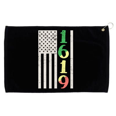 1619 Our Ancestors African American Pride Flag Grommeted Golf Towel