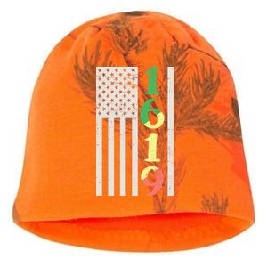 1619 Our Ancestors African American Pride Flag Kati - Camo Knit Beanie