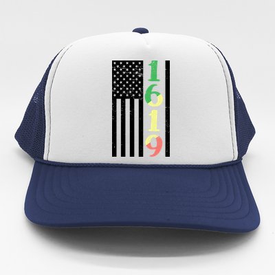 1619 Our Ancestors African American Pride Flag Trucker Hat