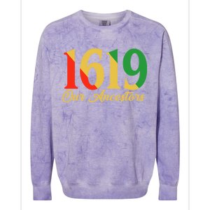 1619 Our Ancestors History Colorblast Crewneck Sweatshirt