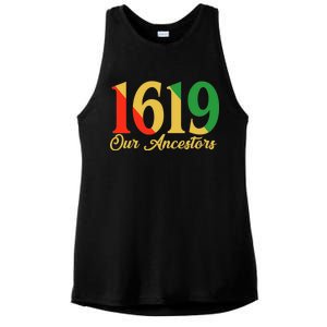 1619 Our Ancestors History Ladies PosiCharge Tri-Blend Wicking Tank