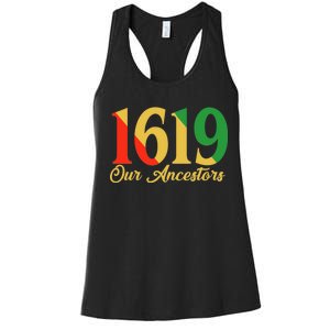 1619 Our Ancestors History Women's Racerback Tank