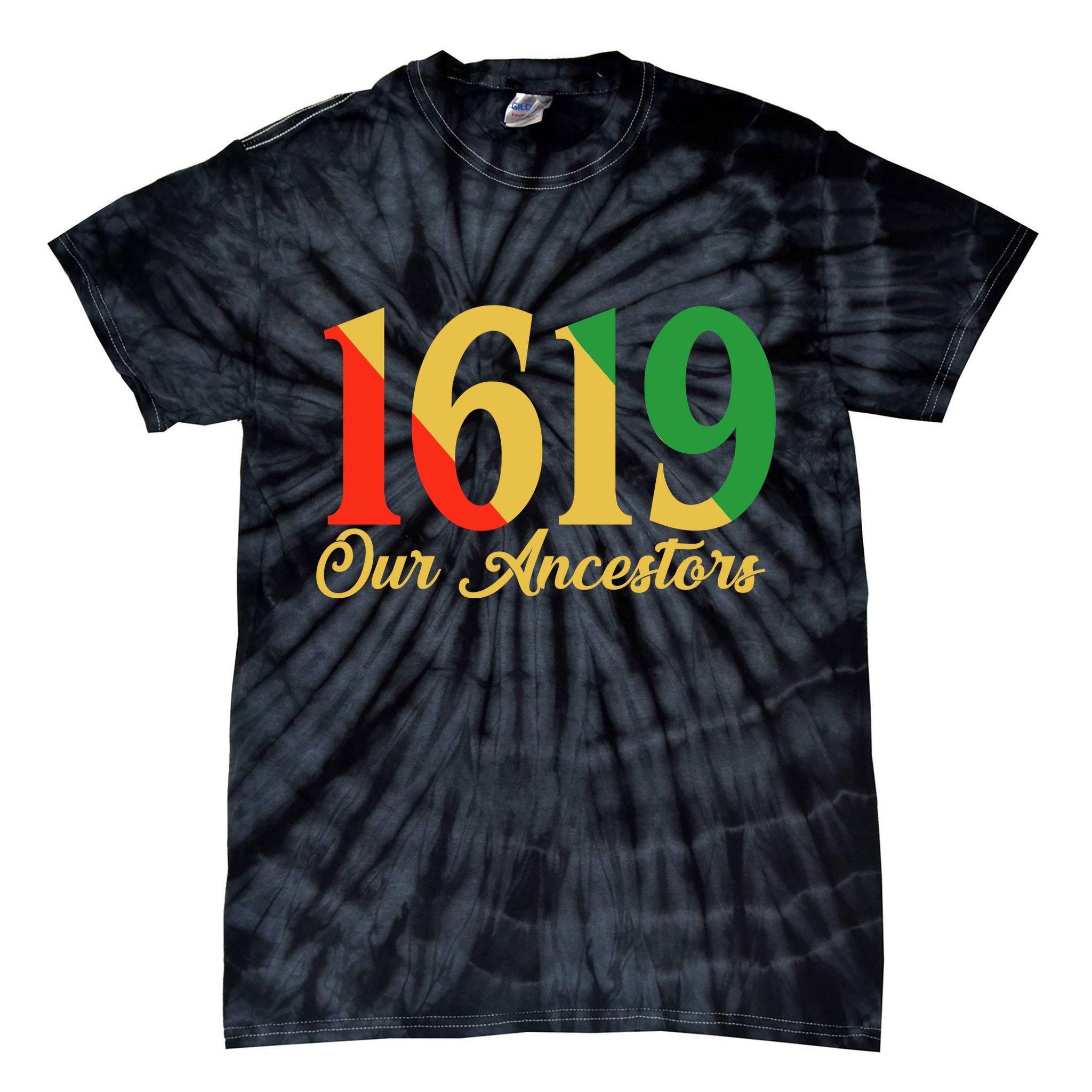 1619 Our Ancestors History Tie-Dye T-Shirt
