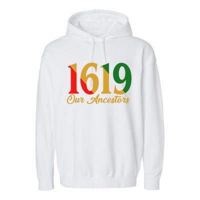 1619 Our Ancestors History Garment-Dyed Fleece Hoodie