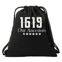 1619 Our Ancestors US Africa Past Drawstring Bag