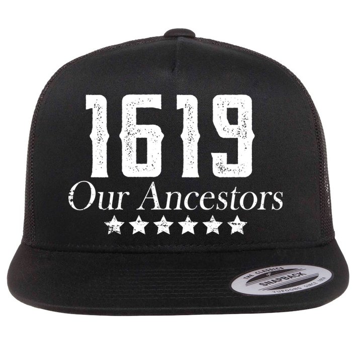 1619 Our Ancestors US Africa Past Flat Bill Trucker Hat