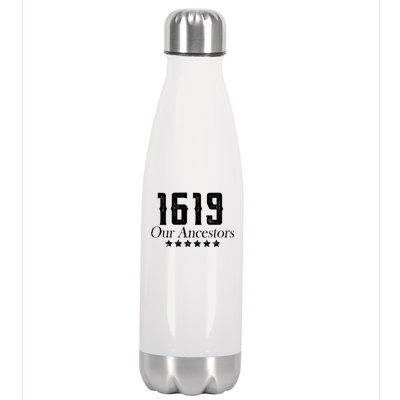 1619 Our Ancestors US Africa Past Stainless Steel Insulated Water Bottle