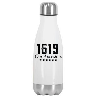 1619 Our Ancestors US Africa Past Stainless Steel Insulated Water Bottle