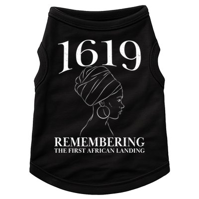 1619 Remembering the First African Landing Doggie Tank