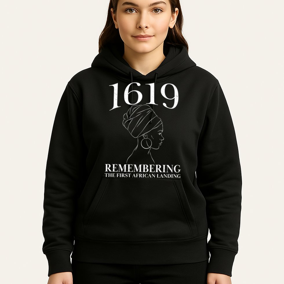 1619 Remembering the First African Landing Hoodie