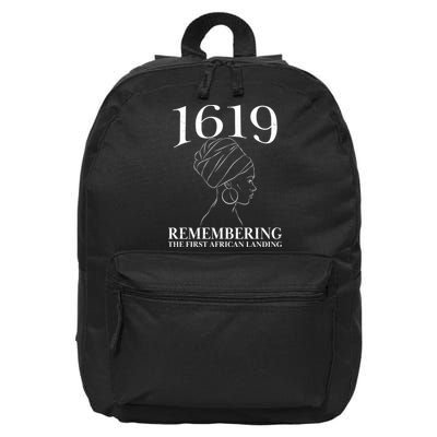 1619 Remembering the First African Landing 16 in Basic Backpack