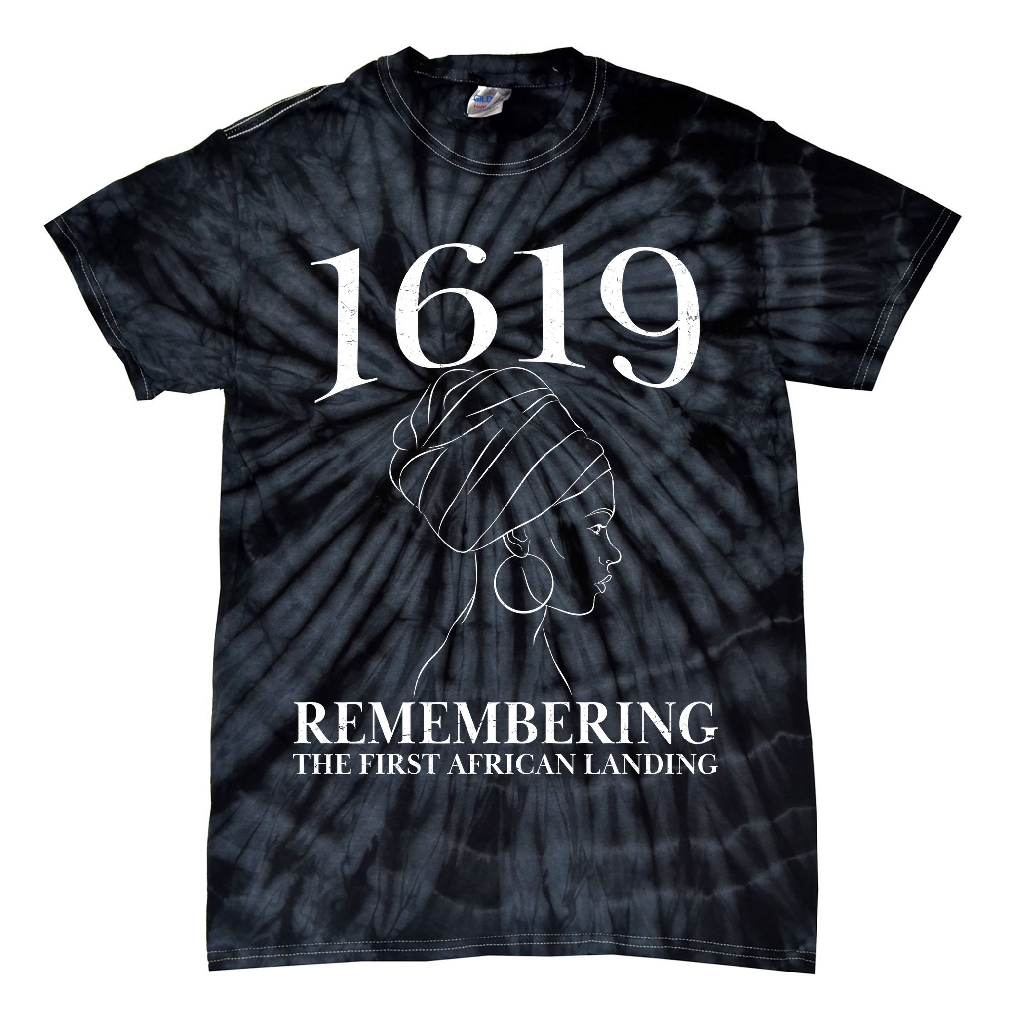 1619 Remembering the First African Landing Tie-Dye T-Shirt