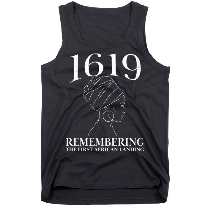 1619 Remembering the First African Landing Tank Top
