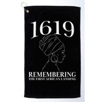 1619 Remembering the First African Landing Golf Towel