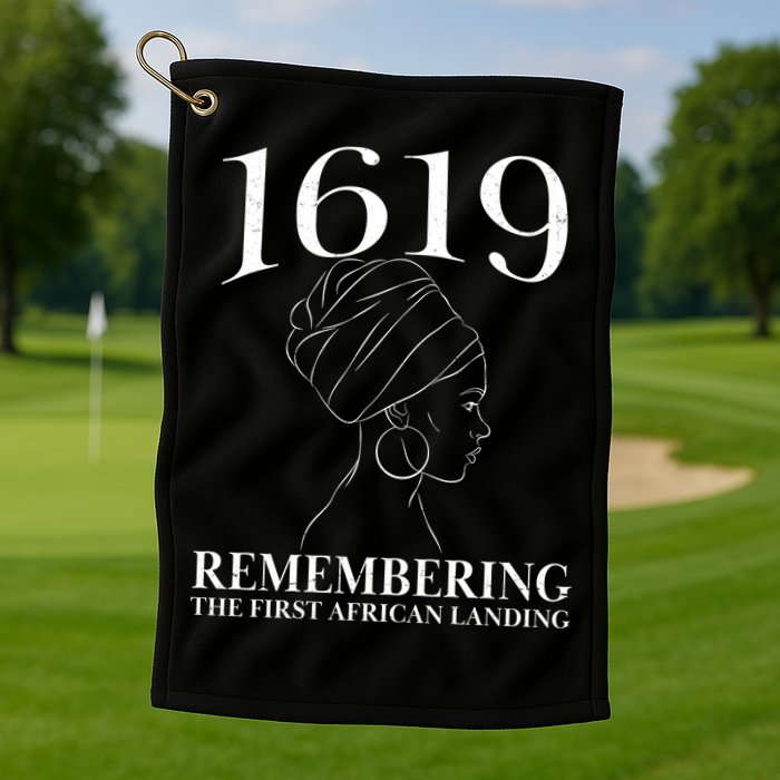 1619 Remembering the First African Landing Golf Towel