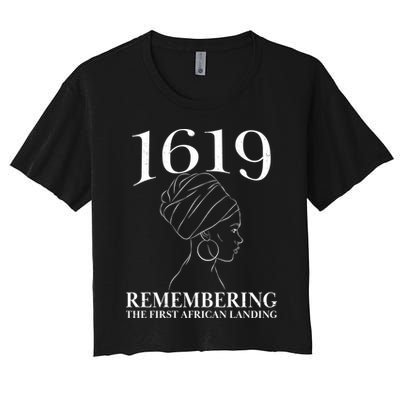 1619 Remembering the First African Landing Crop Top