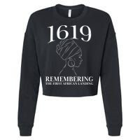 1619 Remembering the First African Landing Cropped Pullover Crew